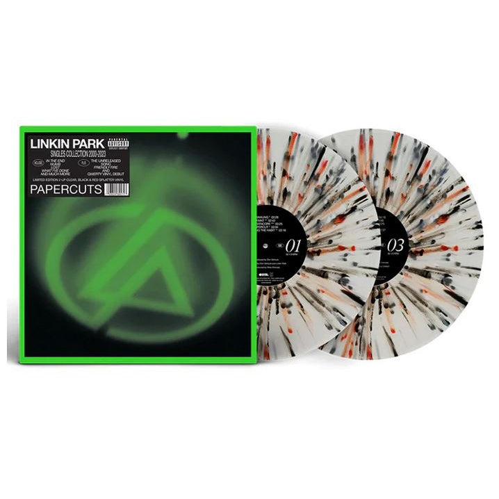 Linkin Park - Papercuts Singles Collection (2LP, Clear with Black & Red Splatter, LTD, 180gr)