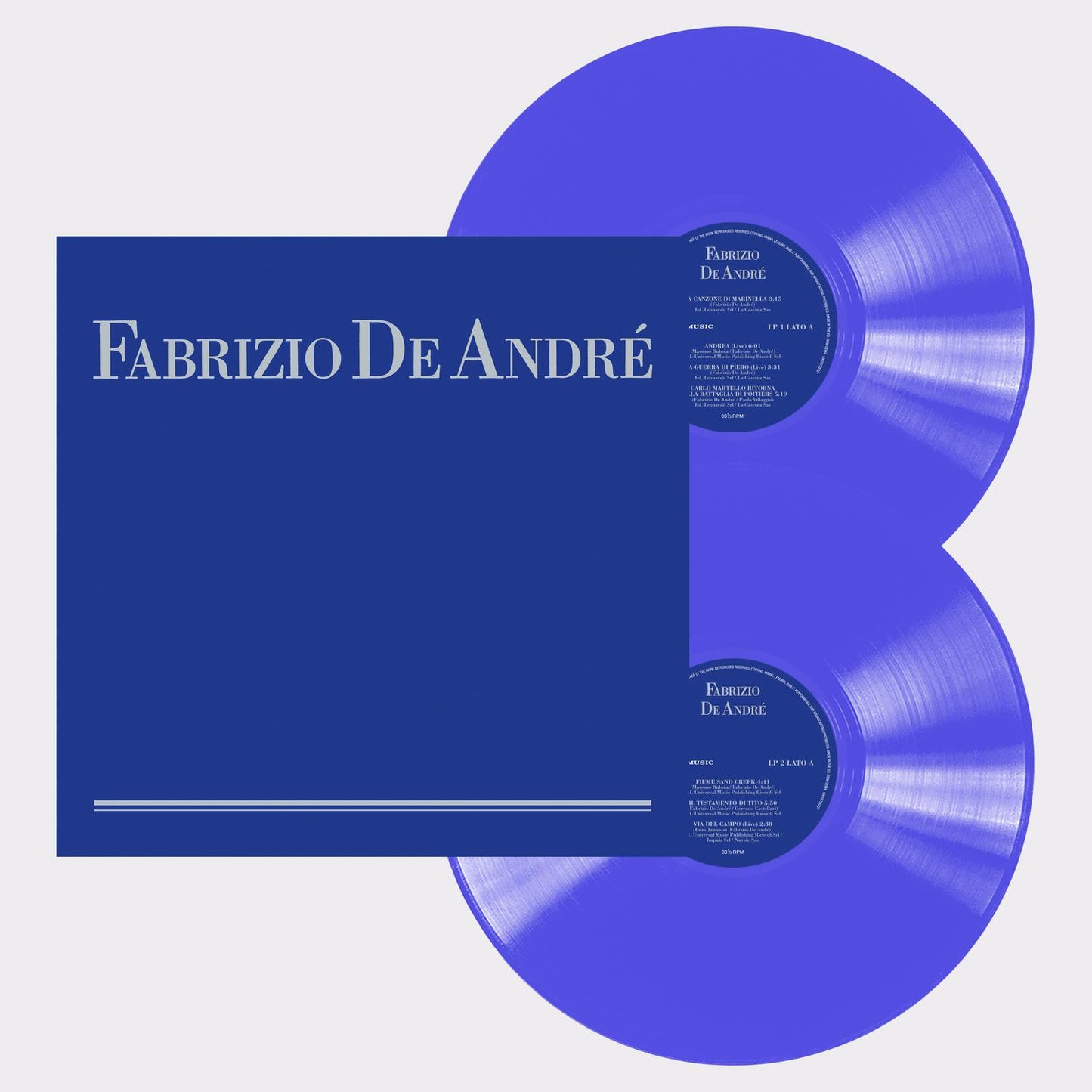 Fabrizio De Andrè - Fabrizio De Andrè (Raccolta Copertina Blu, 2LP, Blu, 180gr)