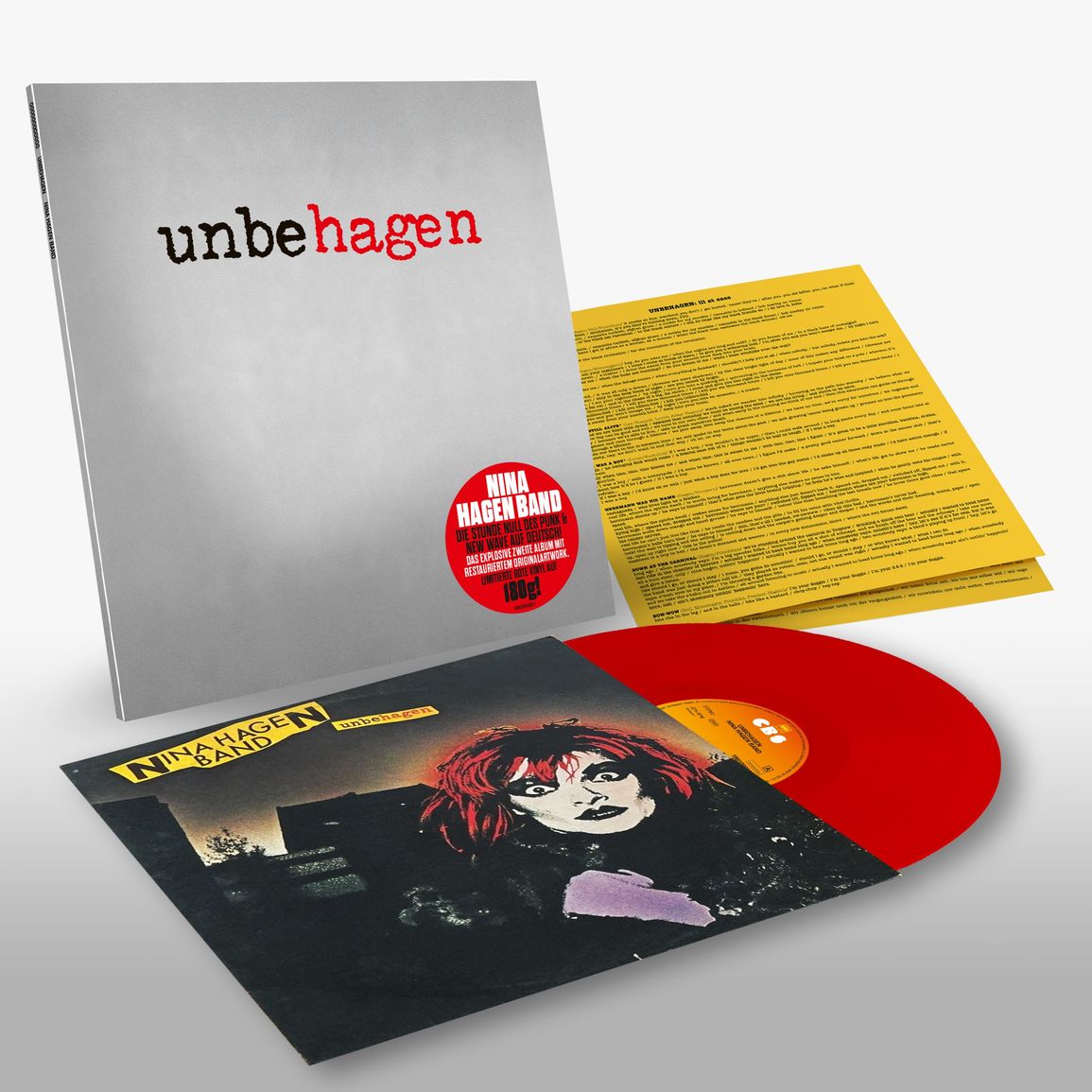 Nina Hagen Band - Unbehagen (RSD 2024, Red, LTD, 180gr)
