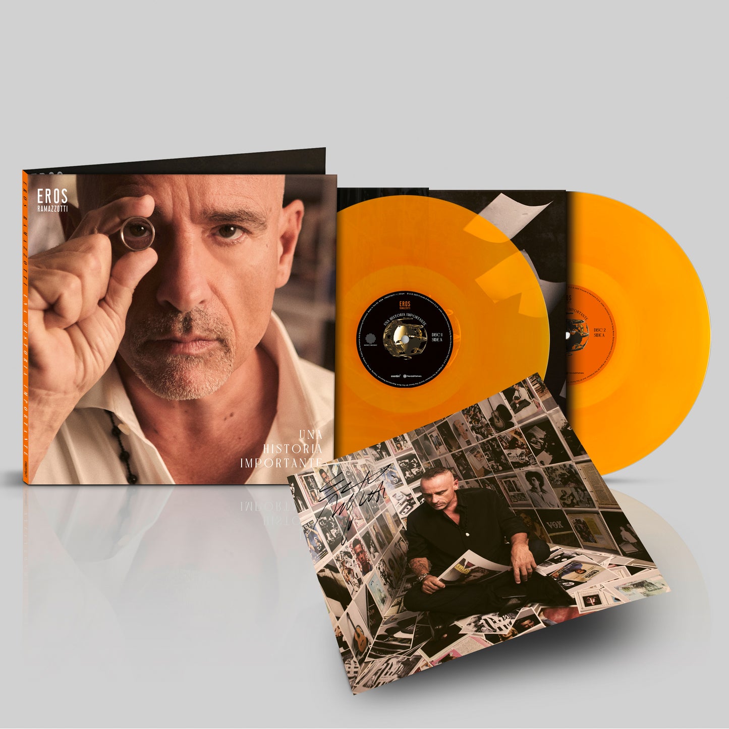 Eros Ramazzotti - Una Historia Importante (Arancione, Autografato, 2LP, 180gr)