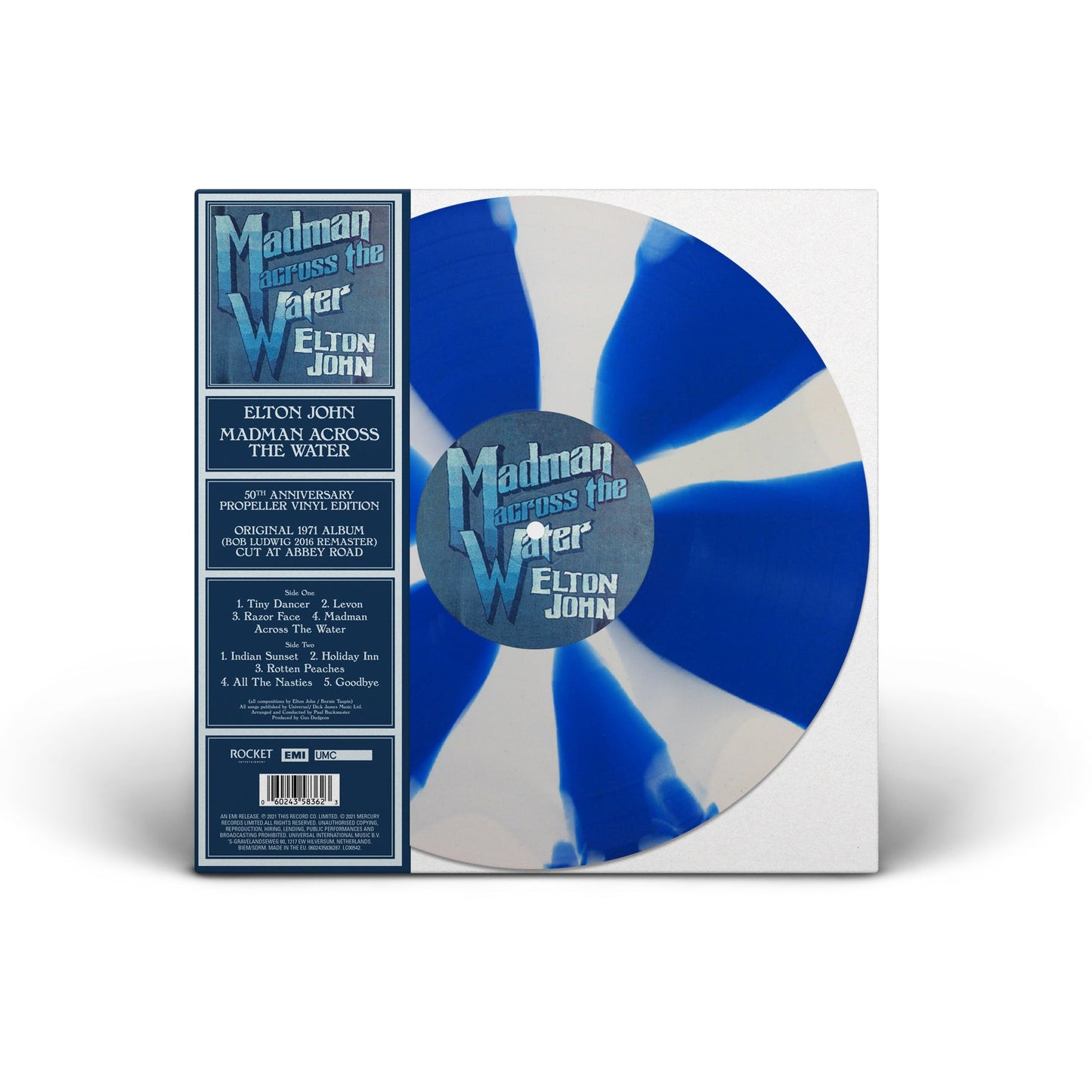 Elton John - Madman Across The Water (LTD, White And Blue, 50Th Ann, Propeller Edition, 180gr)