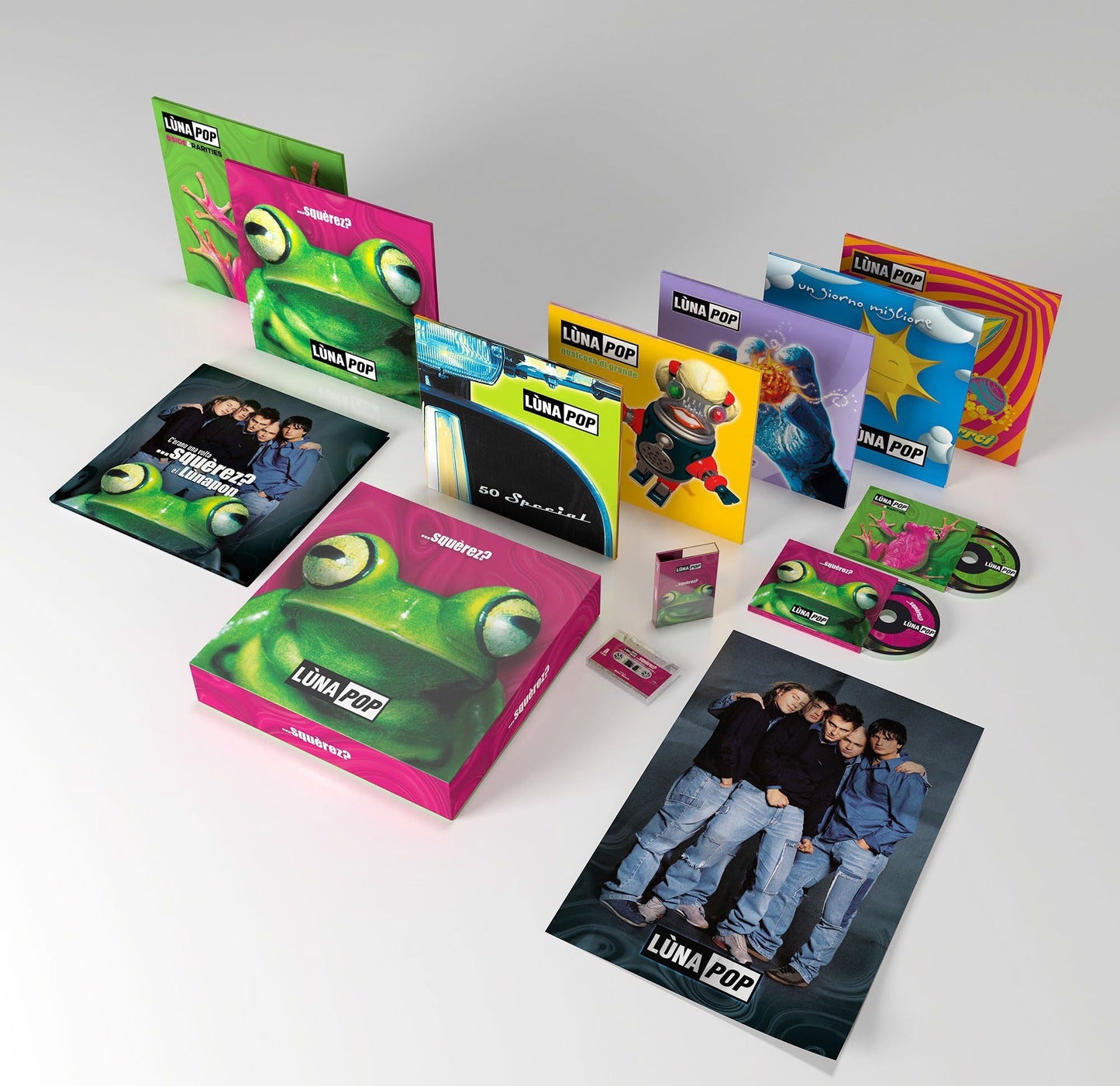 Lunapop - ...Squerez? (2LP, Musicassette, 2CD, 5x10", 180gr)
