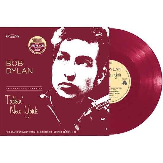Bob Dylan - Talkin'New York (RSD 2022, LP, Burgundy, CD, LTD, 180gr)
