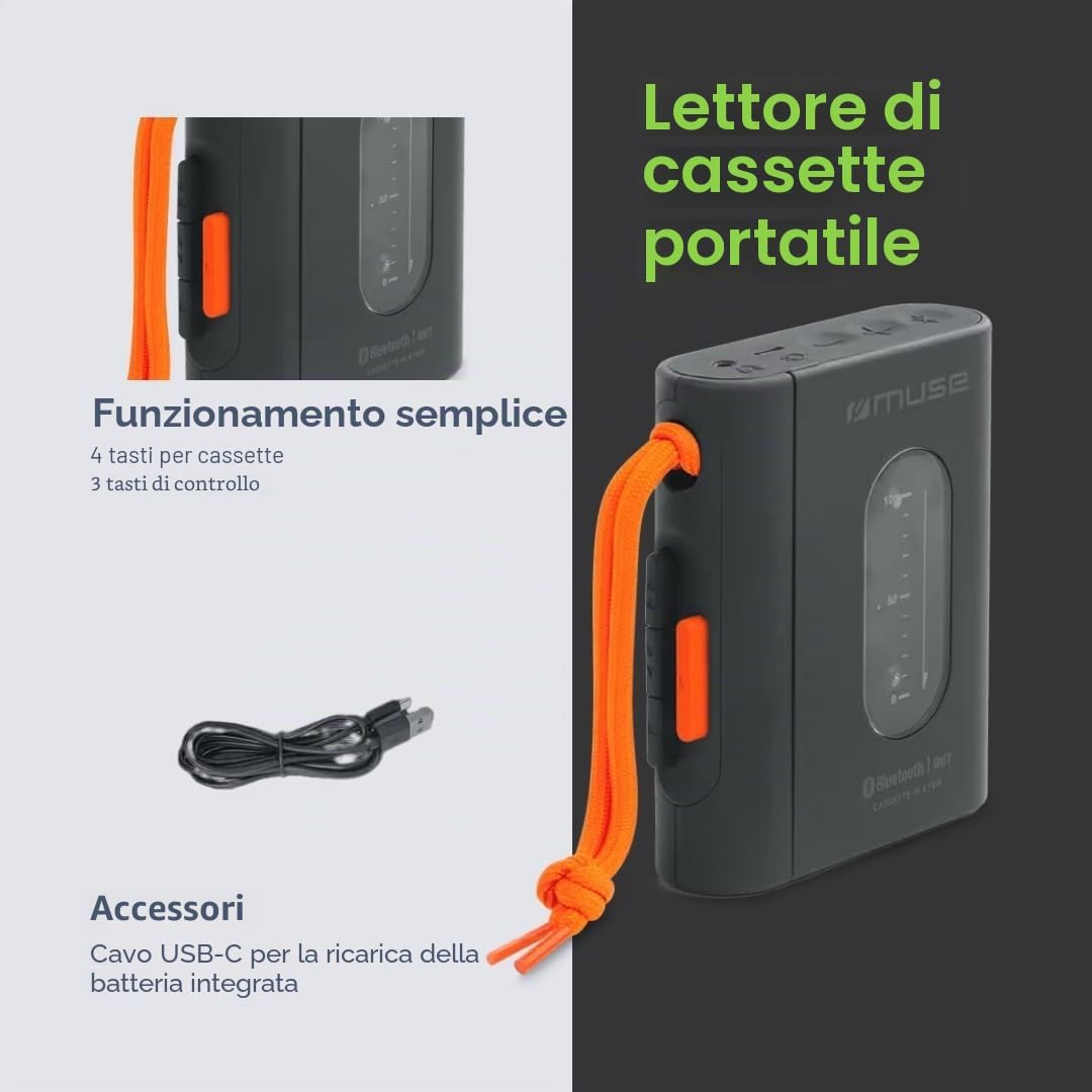 Muse: M-132 WM Portable Cassette Player