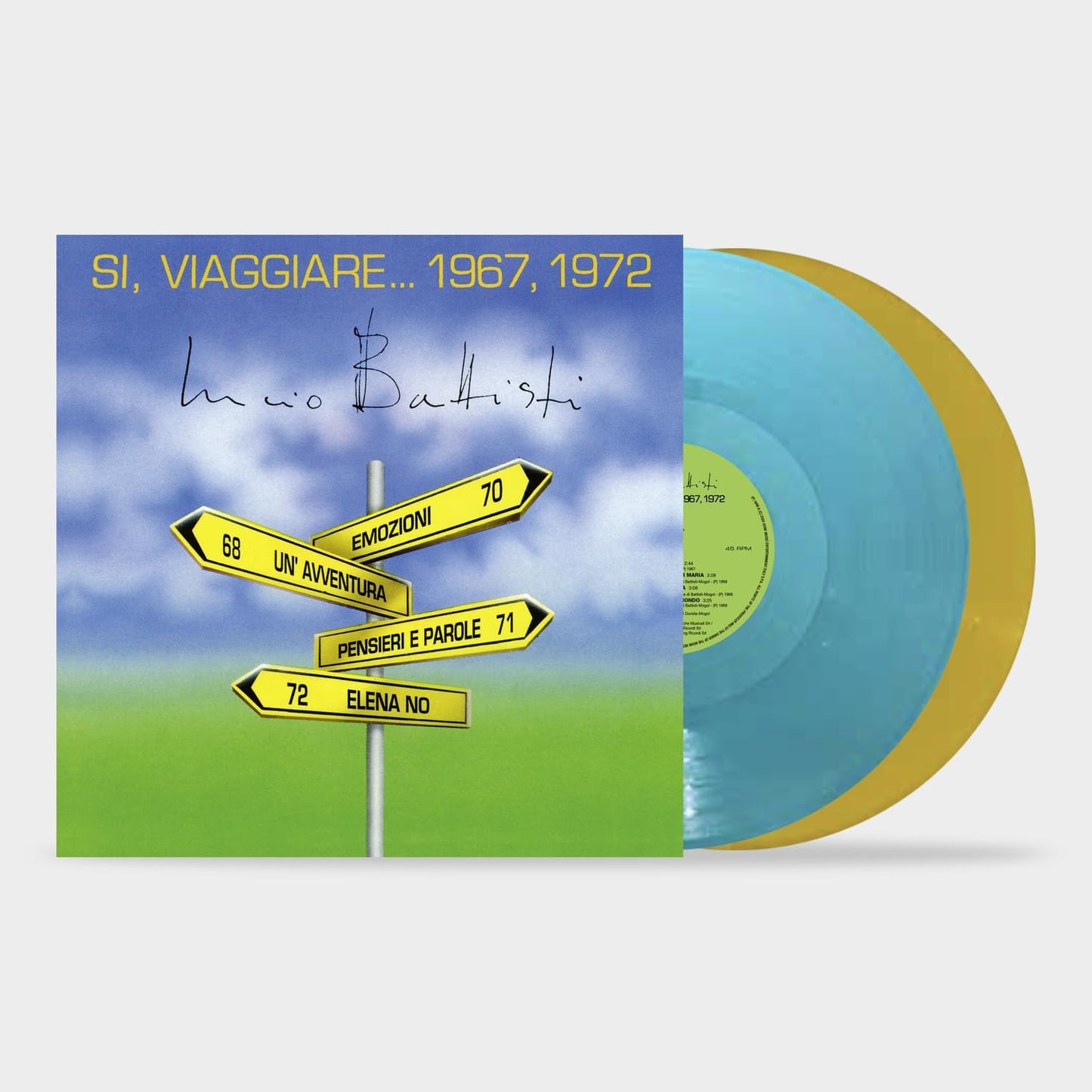 Lucio Battisti - Sì Viaggiare 1967, 1972 (Azzurro Giallo, 180gr)