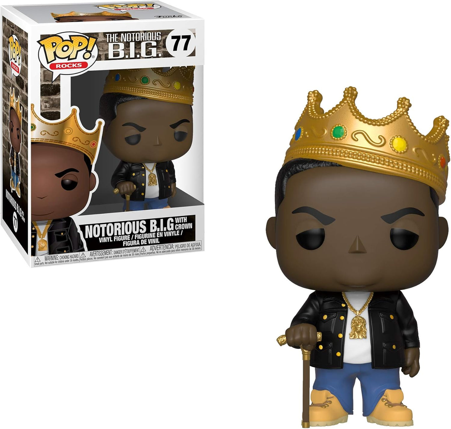 Notorious B.I.G.: Funko Pop! Rocks - Notorious B.I.G. With Crown (Vinyl Figure 77)