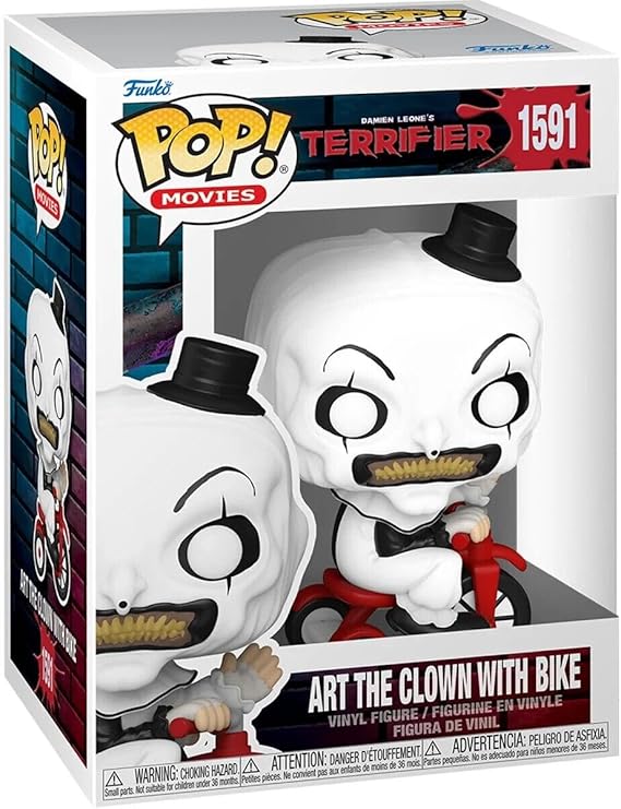 Terrifier: Funko Pop! Movies - Art the Clown With Bike (Vinyl Figure 1591)