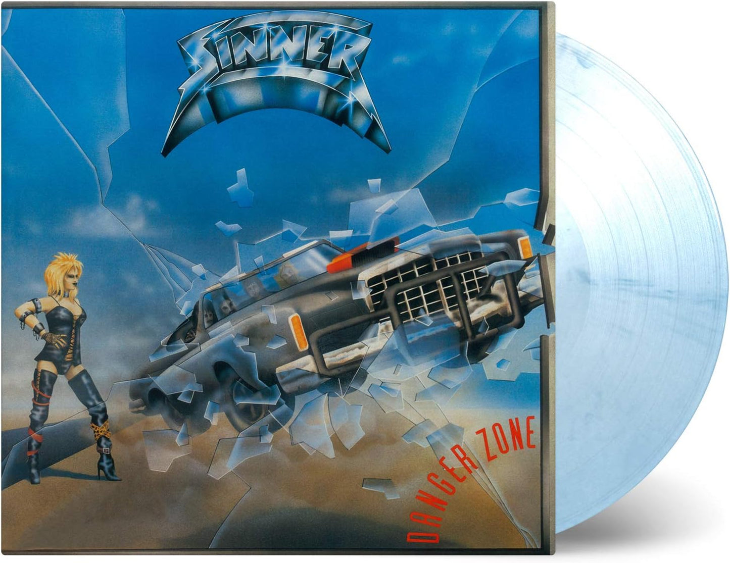 Sinner - Danger Zone (LTD, Numbered, White & Blue Mixed, 180gr)
