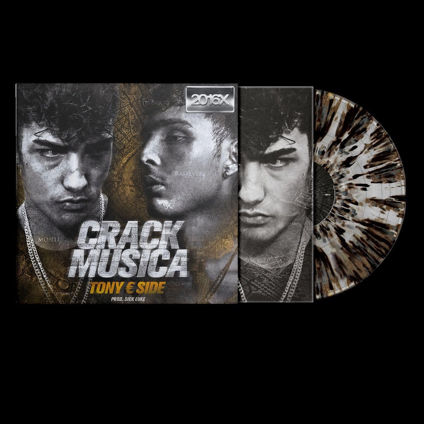 Dark Polo Gang/Side/Tony Effe - Crack Musica (LTD, Numerato, Splatter, 2016X, 180gr)