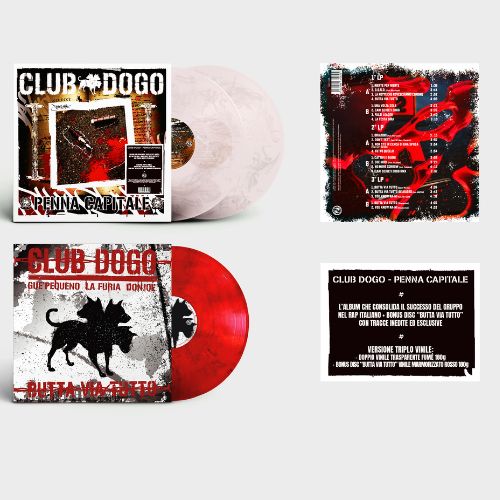 Club Dogo - Penna Capitale (2 LP Trasparente Fumè, 1 LP Rosso Marmorizzato, 180gr)