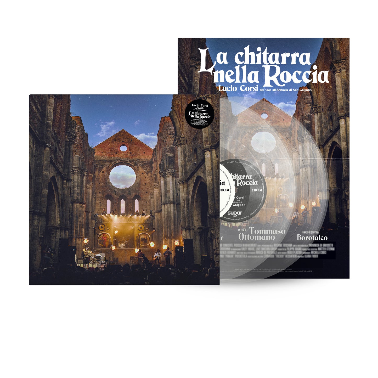 Lucio Corsi - La Chitarra Nella Roccia, Live Abbazia San Galgano (Trasparente Con Libretto E Fumetto, 180gr)