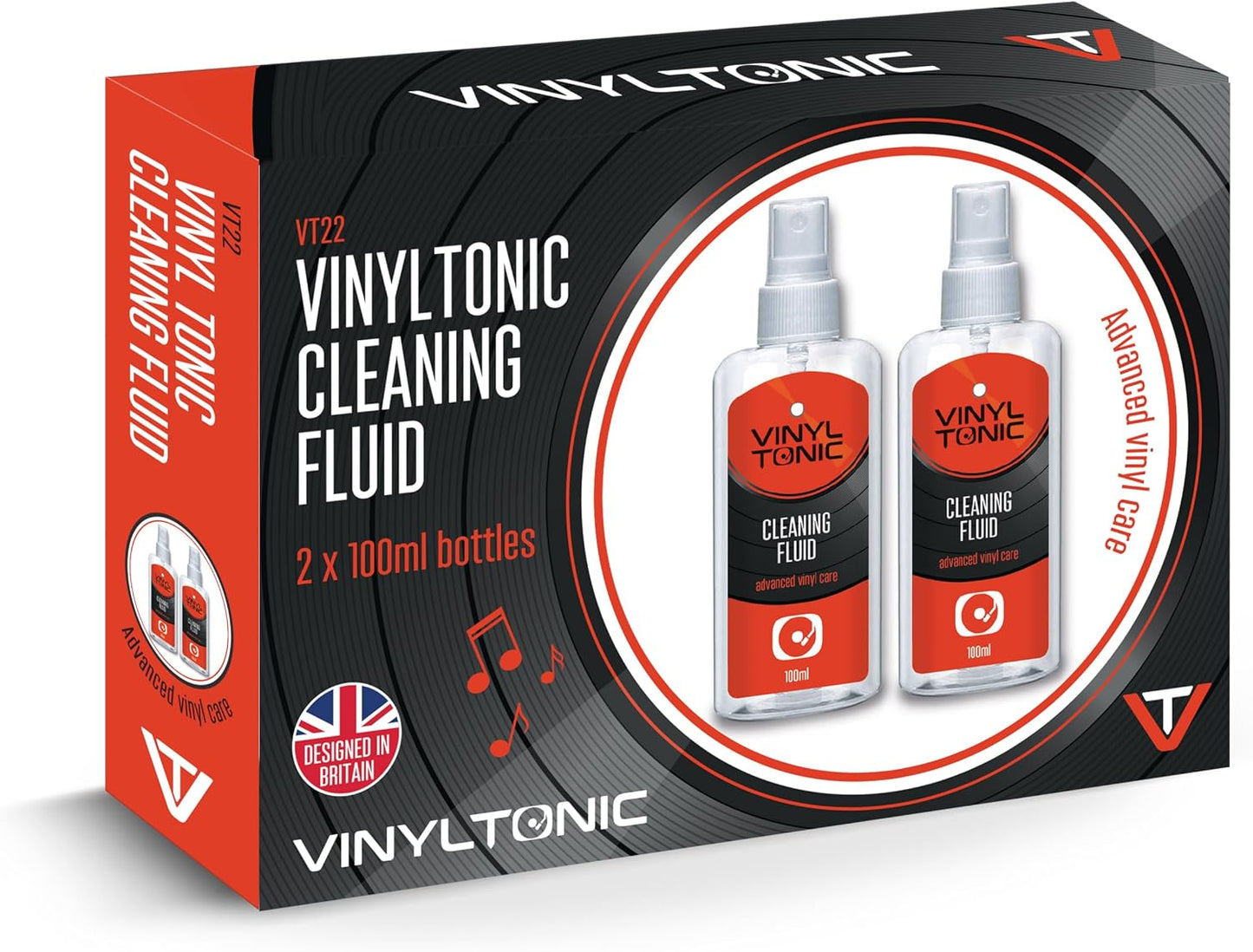 Vinyl Tonic - Liquido Spray Per La Pulizia Dei Vinili (Duo Pack 2X100ml)