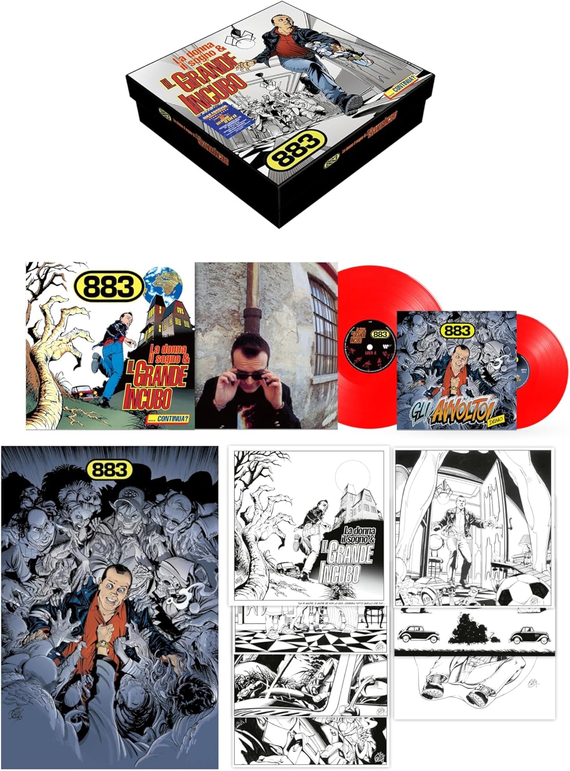 883 - La Donna Il Sogno & Il Grande Incubo (BOX, LP Rosso, 7" Rosso, Poster, Inserti)