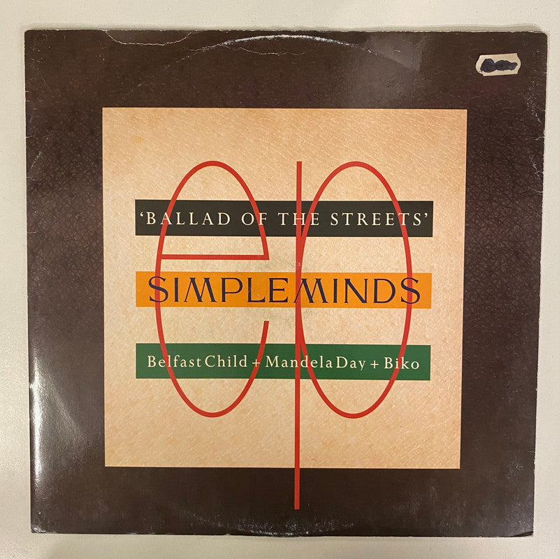 Simple Minds - Ballad Of The Streets (12", EP)