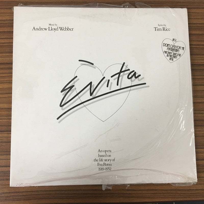 Andrew Lloyd Webber And Tim Rice - Evita (2xLP, Album, RE, Gat)