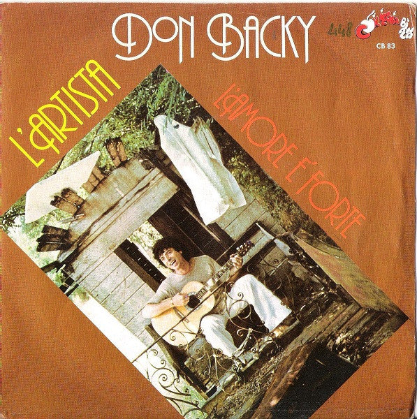 Don Backy - L'Artista / L'Amore È Forte (7")