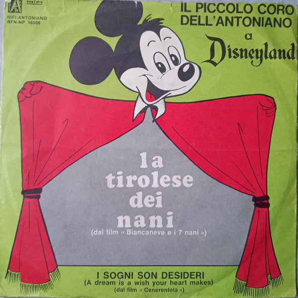 Piccolo Coro Dell'Antoniano - La Tirolese Dei Nani (7", Single)