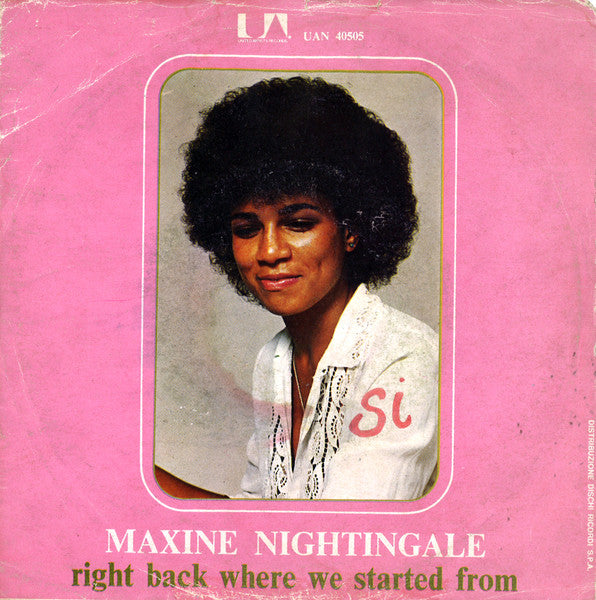 Maxine Nightingale - Right Back Where We Started From (7", Single)