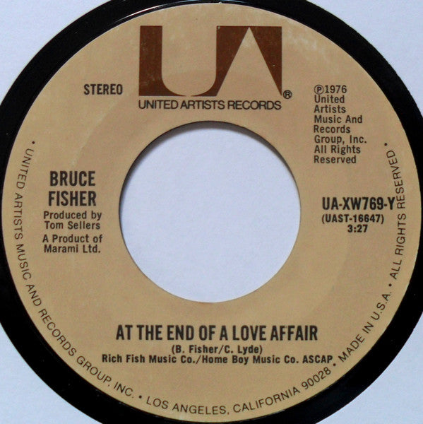 Bruce Fisher - At The End Of A Love Affair / Dr Doom (7")