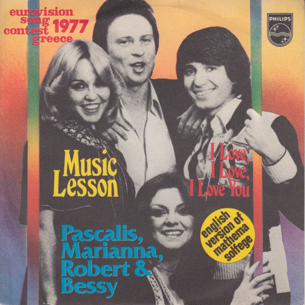 Πασχάλης, Μαριάννα Τόλη, Robert Williams & Μπέσσυ Αργυράκη - Music Lesson (7", Single)