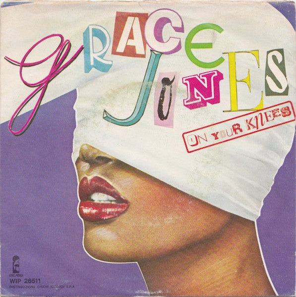 Grace Jones - On Your Knees (7", Single)
