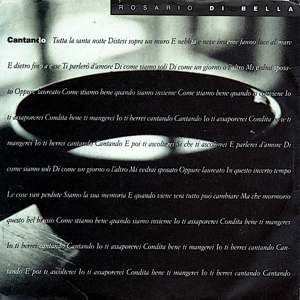 Rosario Di Bella - Cantando (7", Single)