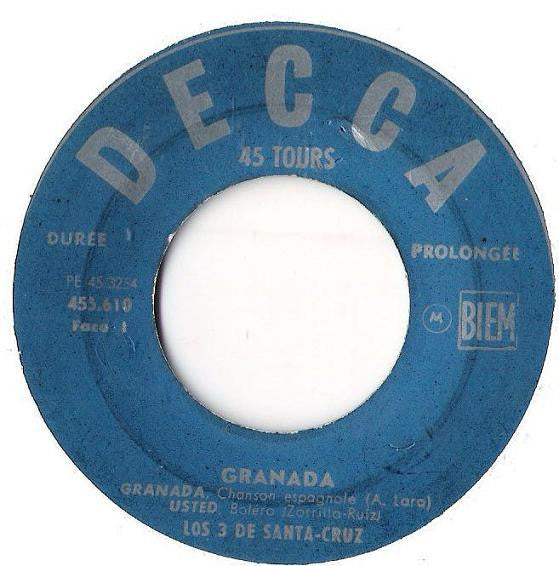 Los 3 de Santa Cruz - Granada (7", EP)