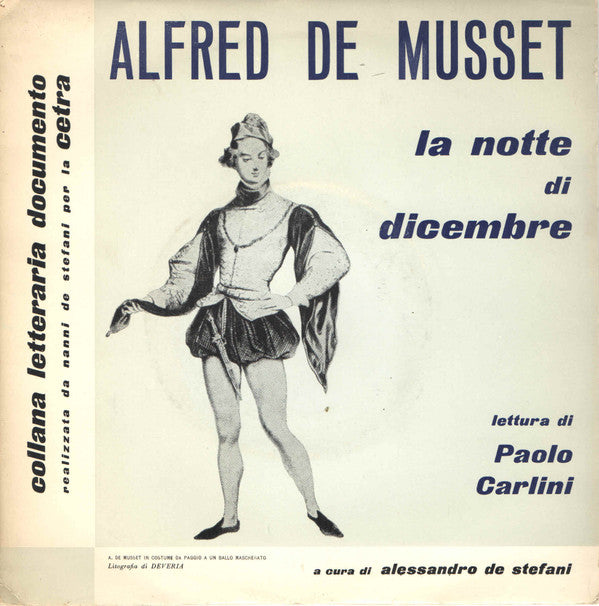 Paolo Carlini - Alfred De Musset / "La Notte Di Dicembre" (7", EP)