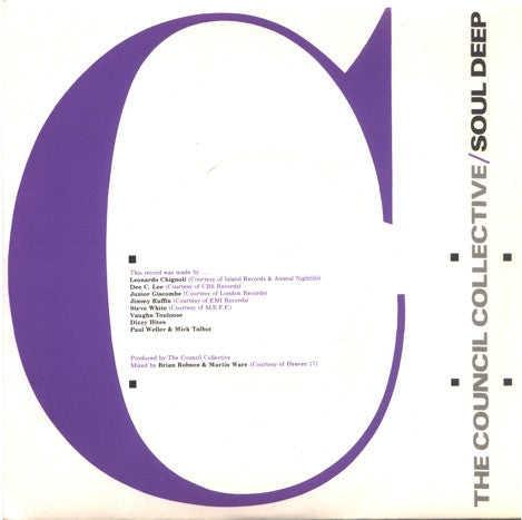 The Council Collective - Soul Deep (7", Single, Sil)