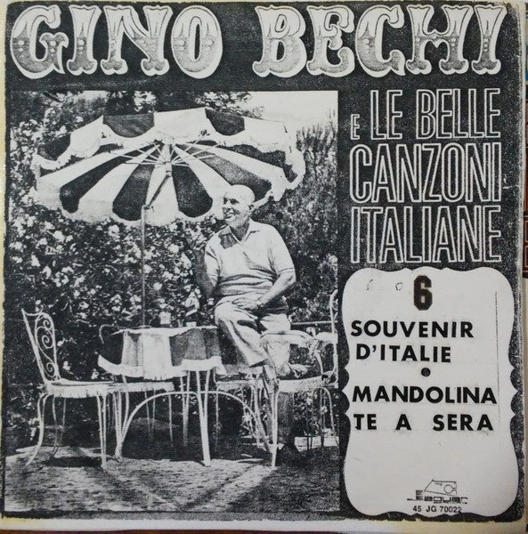 Gino Bechi - Souvenir D'Italie (7")
