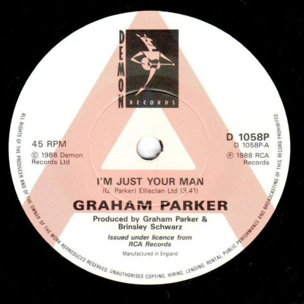 Graham Parker - I'm Just Your Man / I Don't Know (7", Single, MP)