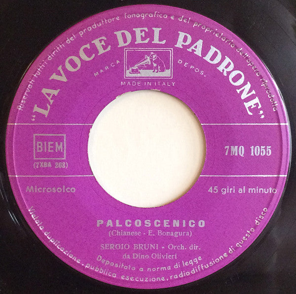 Sergio Bruni - Palcoscenico / Lazzarella (7", Single)