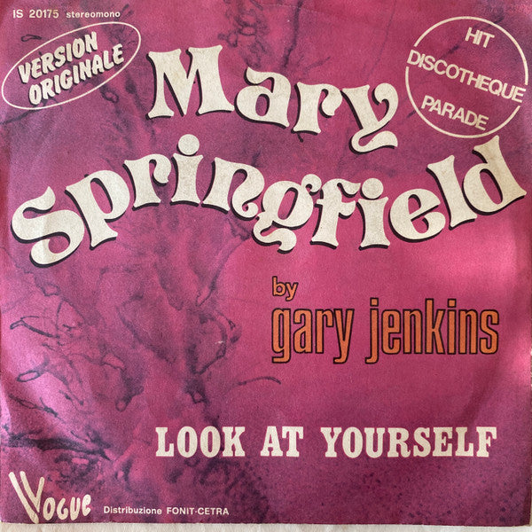 Gary Jenkins - Mary Springfield (7", Single)