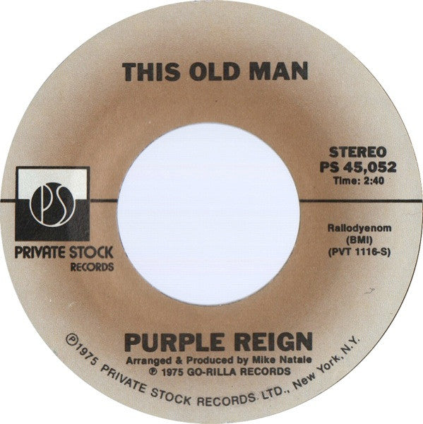 Purple Reign - This Old Man (7")