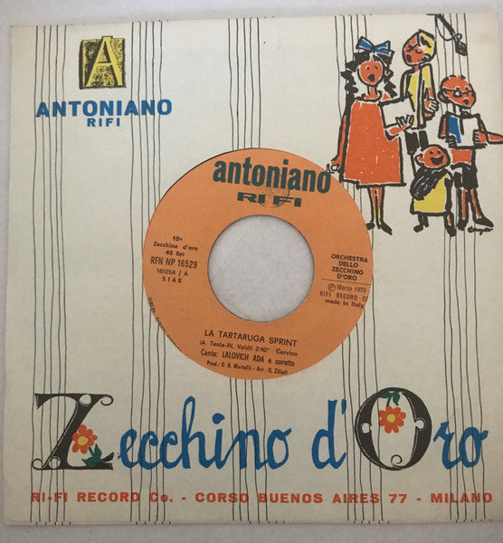 Various, Orchestra Dello Zecchino D'Oro - La Tartaruga Sprint / La Ballata Dell'Orso Brutto (7", Single)