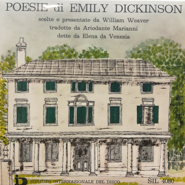 Emily Dickinson, Elena Da Venezia - Poesie Di Emily Dickinson (7")