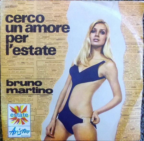 Bruno Martino - Cerco Un Amore Per L'Estate (7")