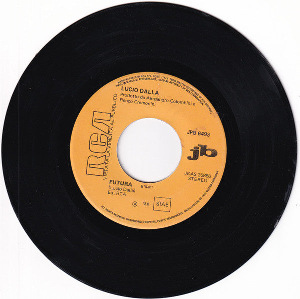 Lucio Dalla - Futura (7", Jukebox)