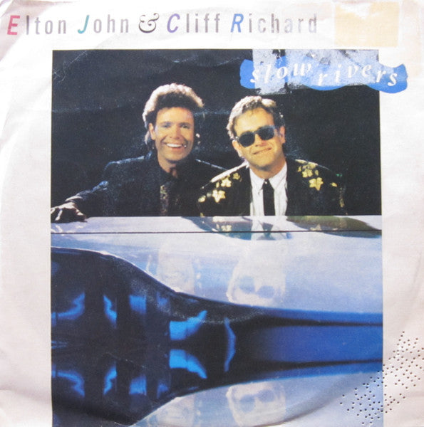 Elton John & Cliff Richard - Slow Rivers (7", Single)