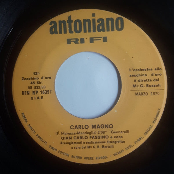 Gian Carlo Fassino, Roberta Basaglia - Carlo Magno / Tommy Tom (7")