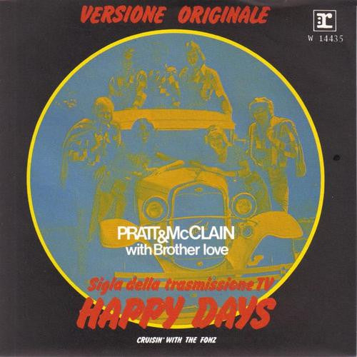 Pratt & McClain With Brotherlove - Happy Days (7", Single)