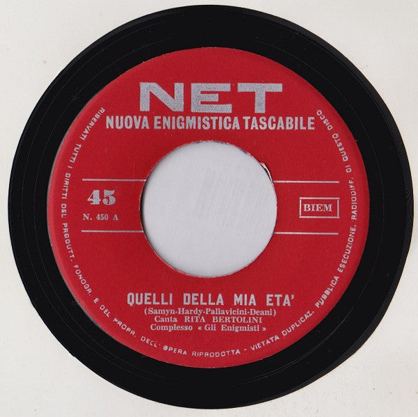 Rita Bertolini / Dario Tilli - Quelli Della Mia Età / Clown (7")