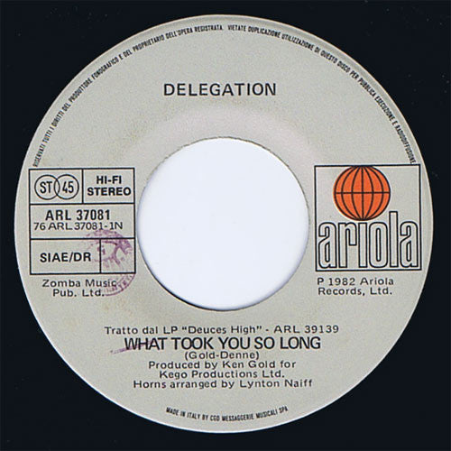 Delegation - What Took You So Long / Gonna Bring The House Down (7")