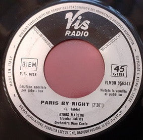 Athos Martini - Paris By Night / Luna Park (7", Jukebox)