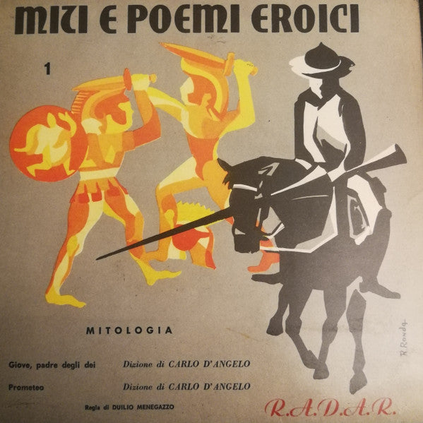 Carlo D'Angelo - Miti E Poemi Eroici / Mitologia (7")