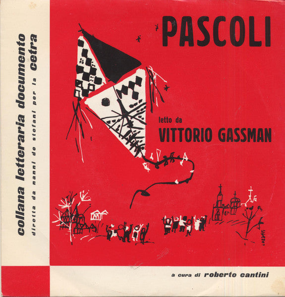 Vittorio Gassman - Pascoli Letto Da Vittorio Gassman (7", RE)
