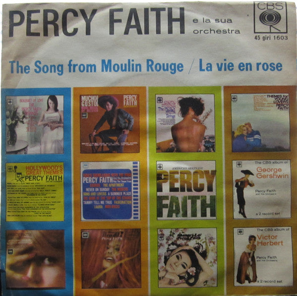 Percy Faith & His Orchestra - The Song From Moulin Rouge / La Vie En Rose (7")
