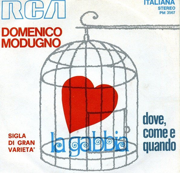 Domenico Modugno - La Gabbia (7")