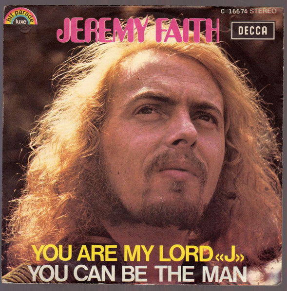 Jeremy Faith - You Are My Lord «J» / You Can Be The Man (7")