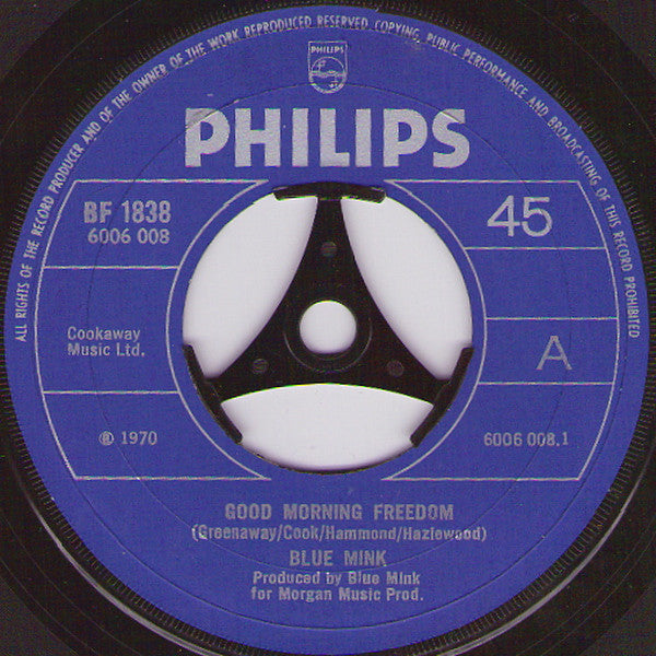 Blue Mink - Good Morning Freedom / Mary Jane (7", Single)